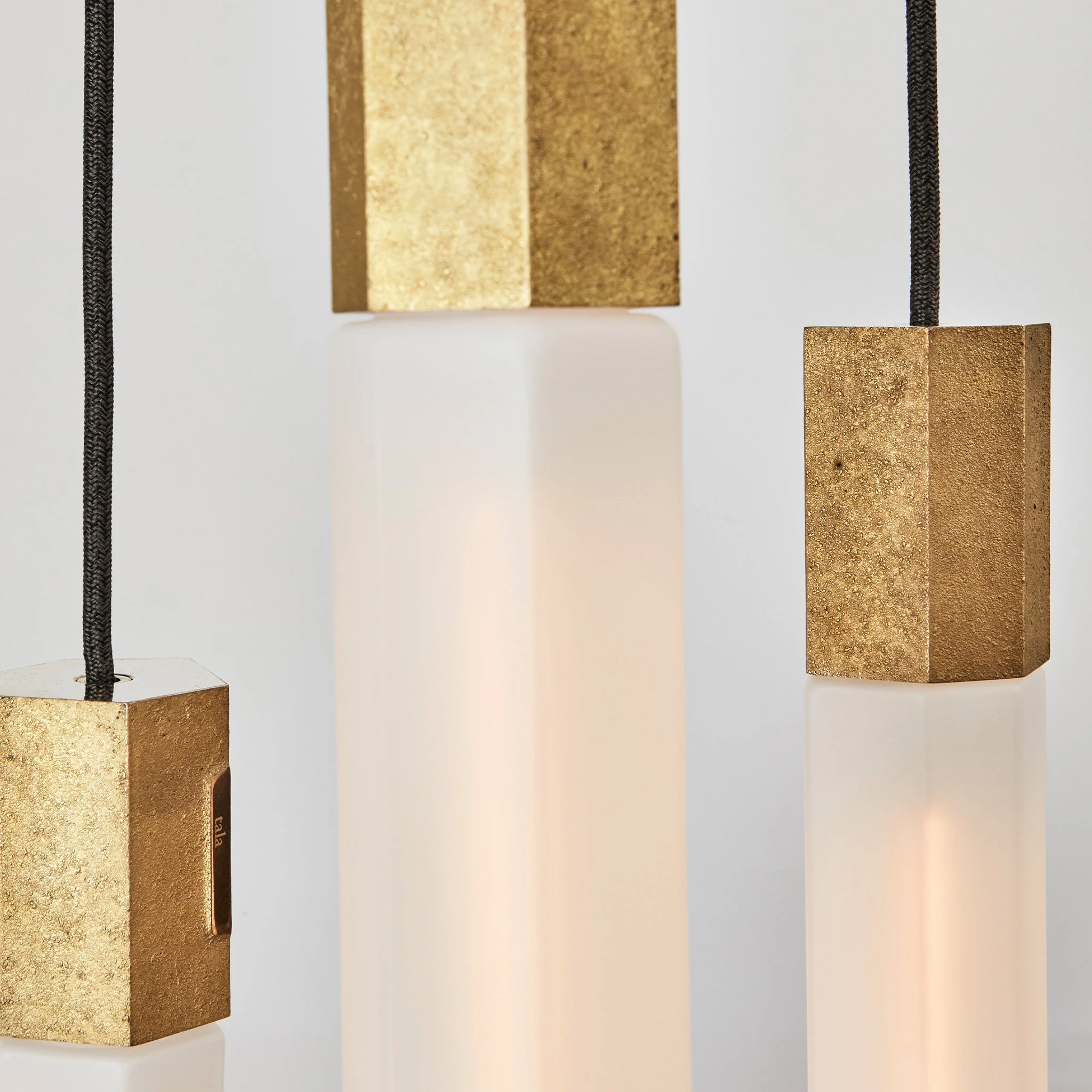 Basalt Single Pendant in Brass - Image 6