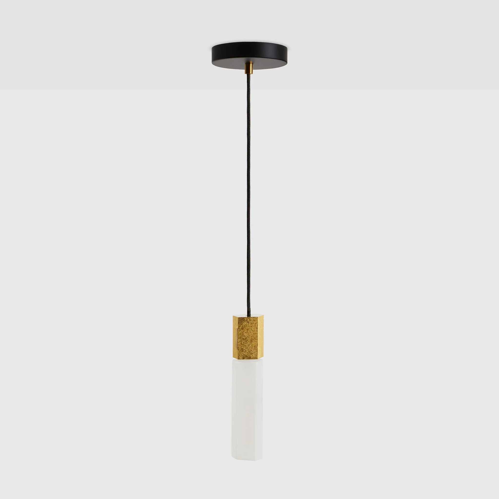 Basalt Single Pendant in Brass - Image 9