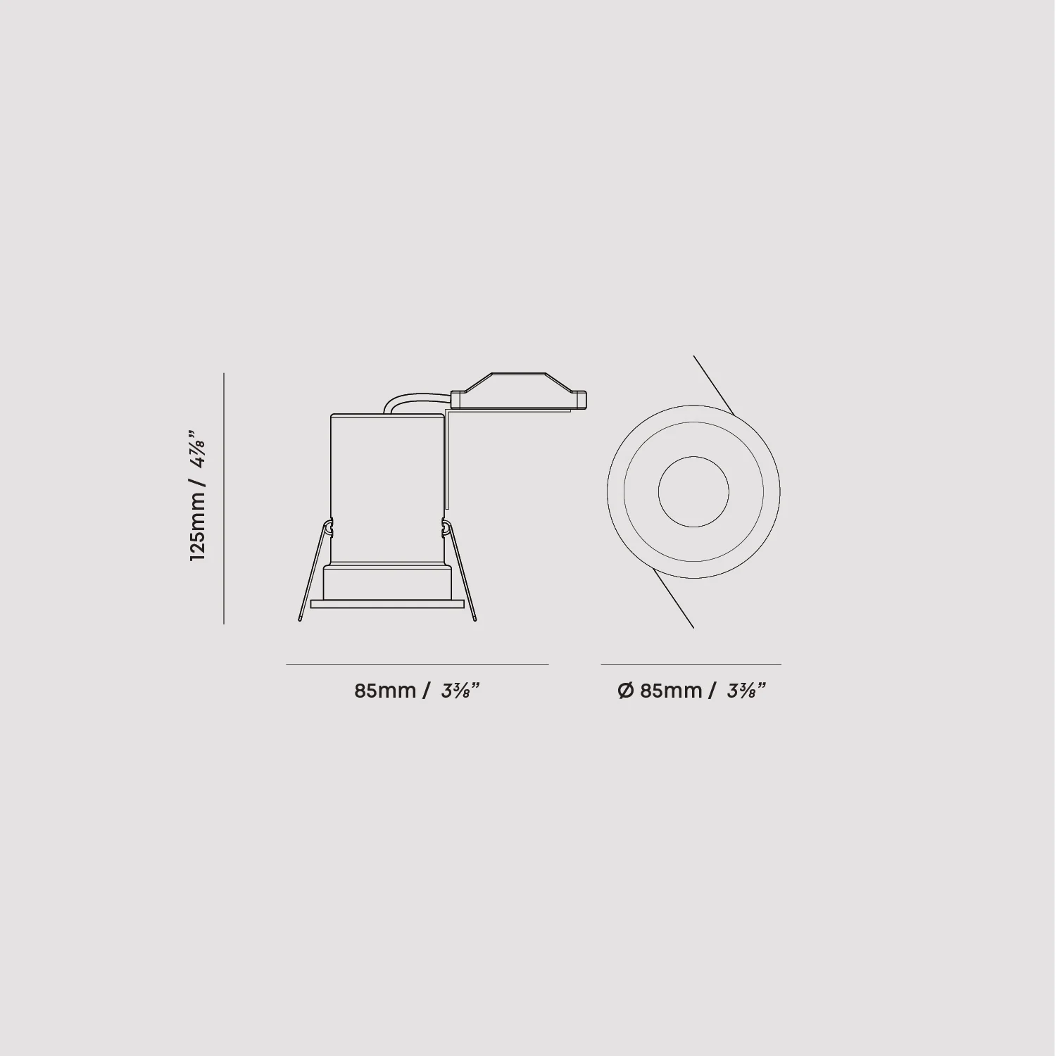 Core IP65 Fire-Rated Recessed Downlight + GU10 - Image 3
