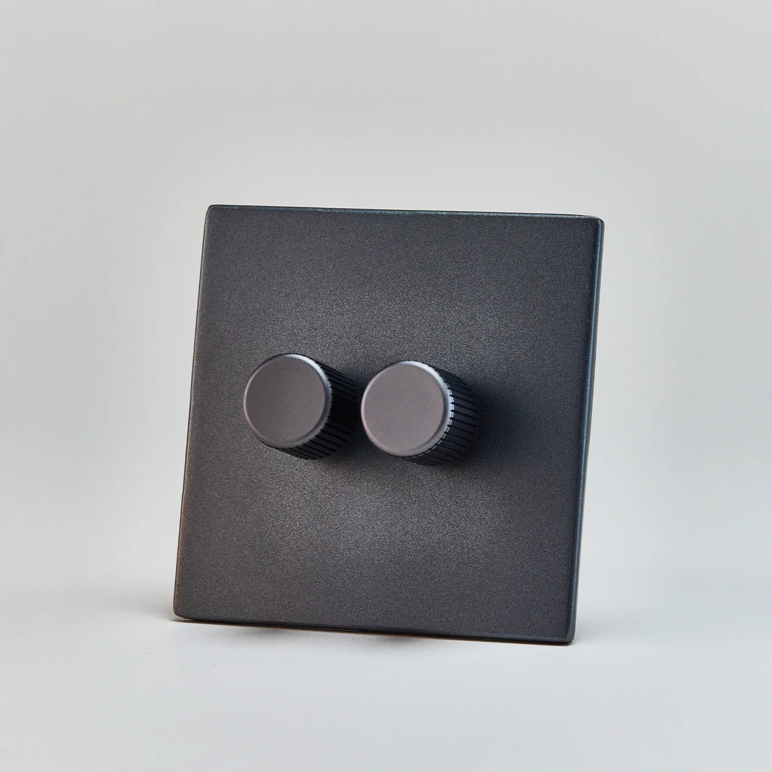 Double Rotary Wall Dimmer in Graphite - Image 3