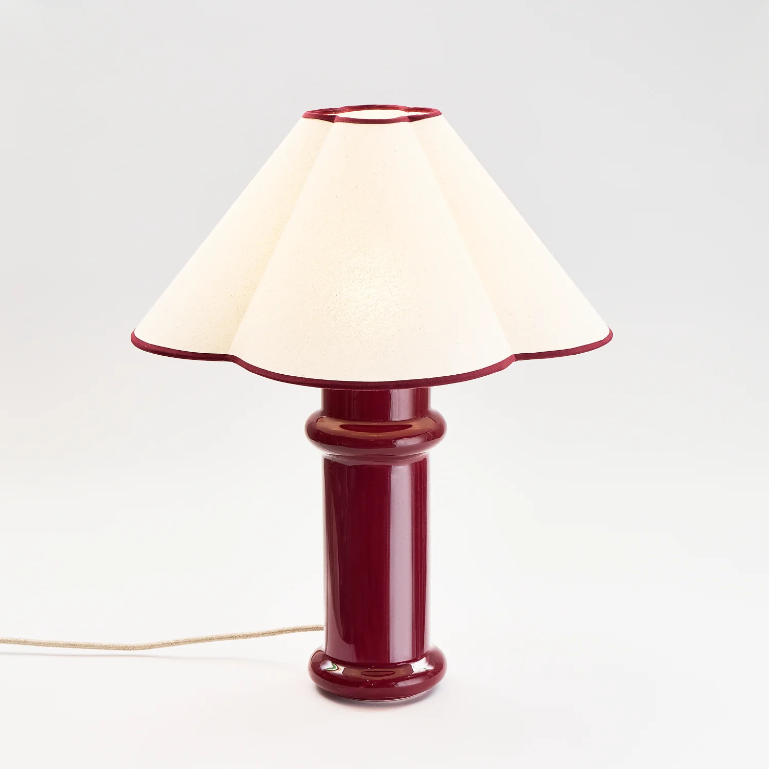 Heath Table Lamp in Port Red - Image 10