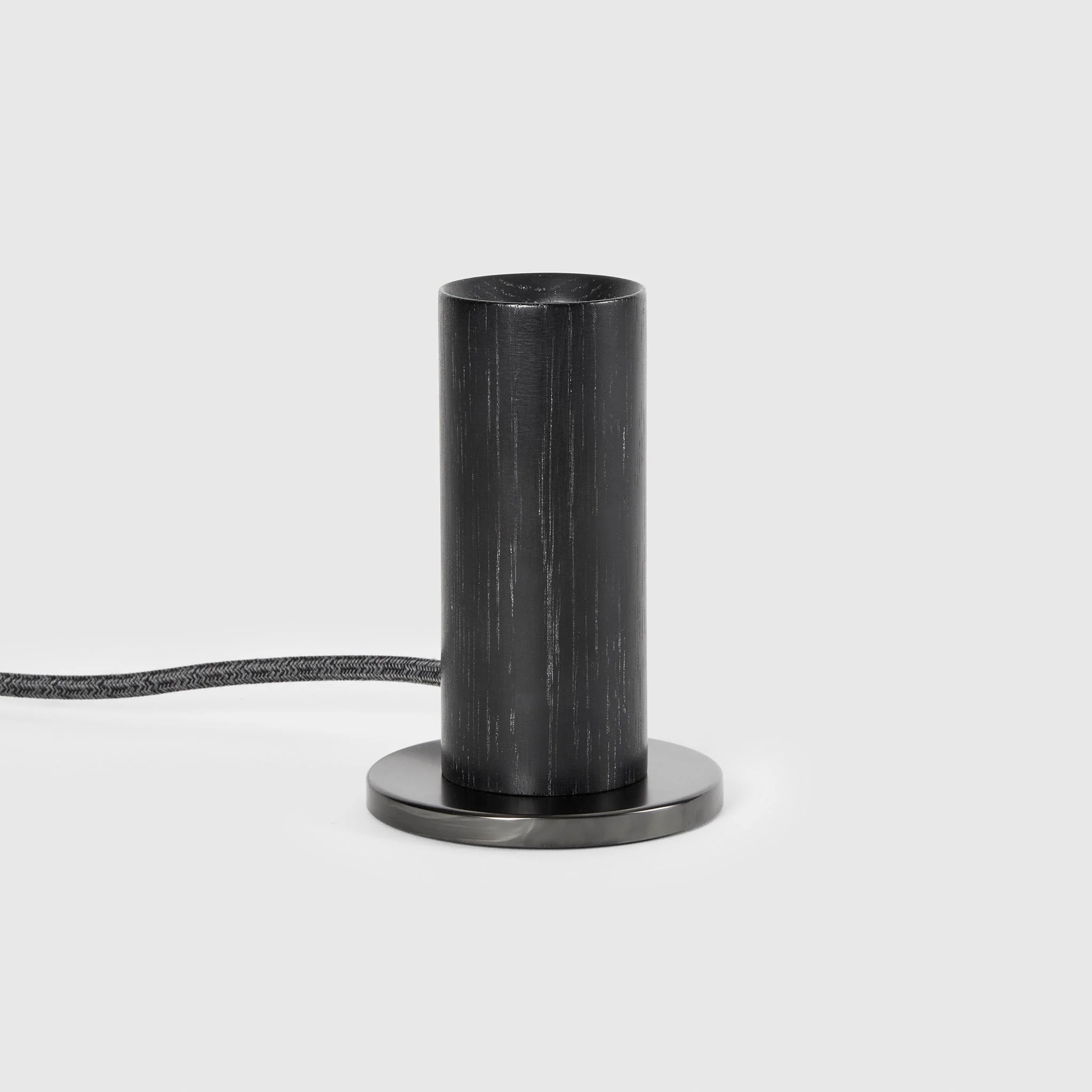 Knuckle Table Lamp in Blackened Oak + Oblo - Image 2