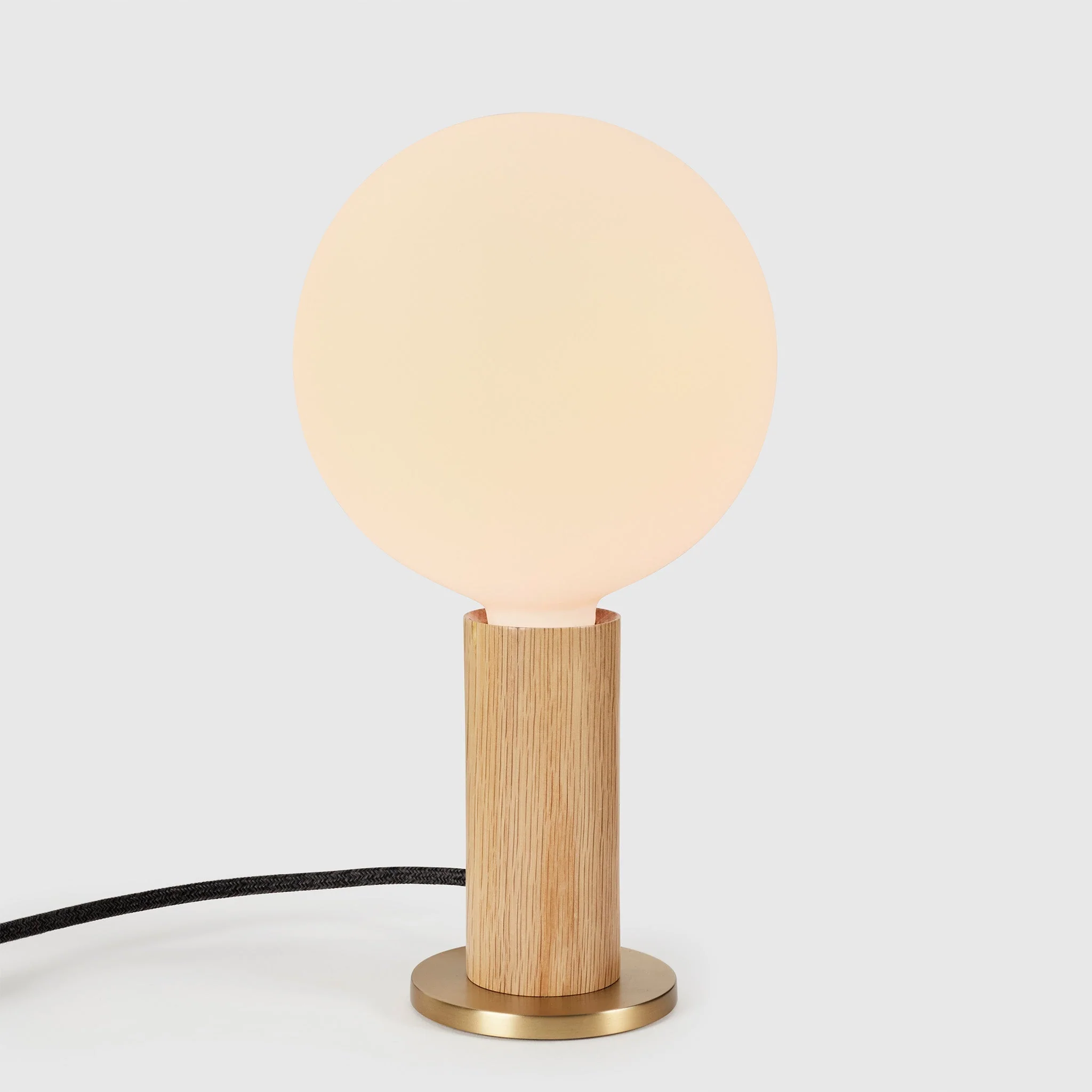 Knuckle Table Lamp in Oak + Sphere IV - Image 6