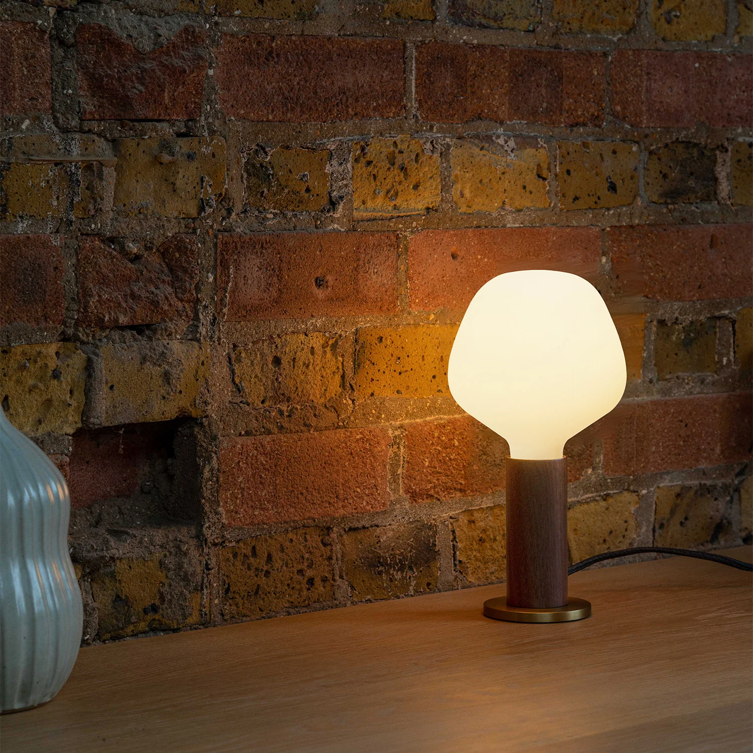 Knuckle Table Lamp in Walnut + Enno - Image 3