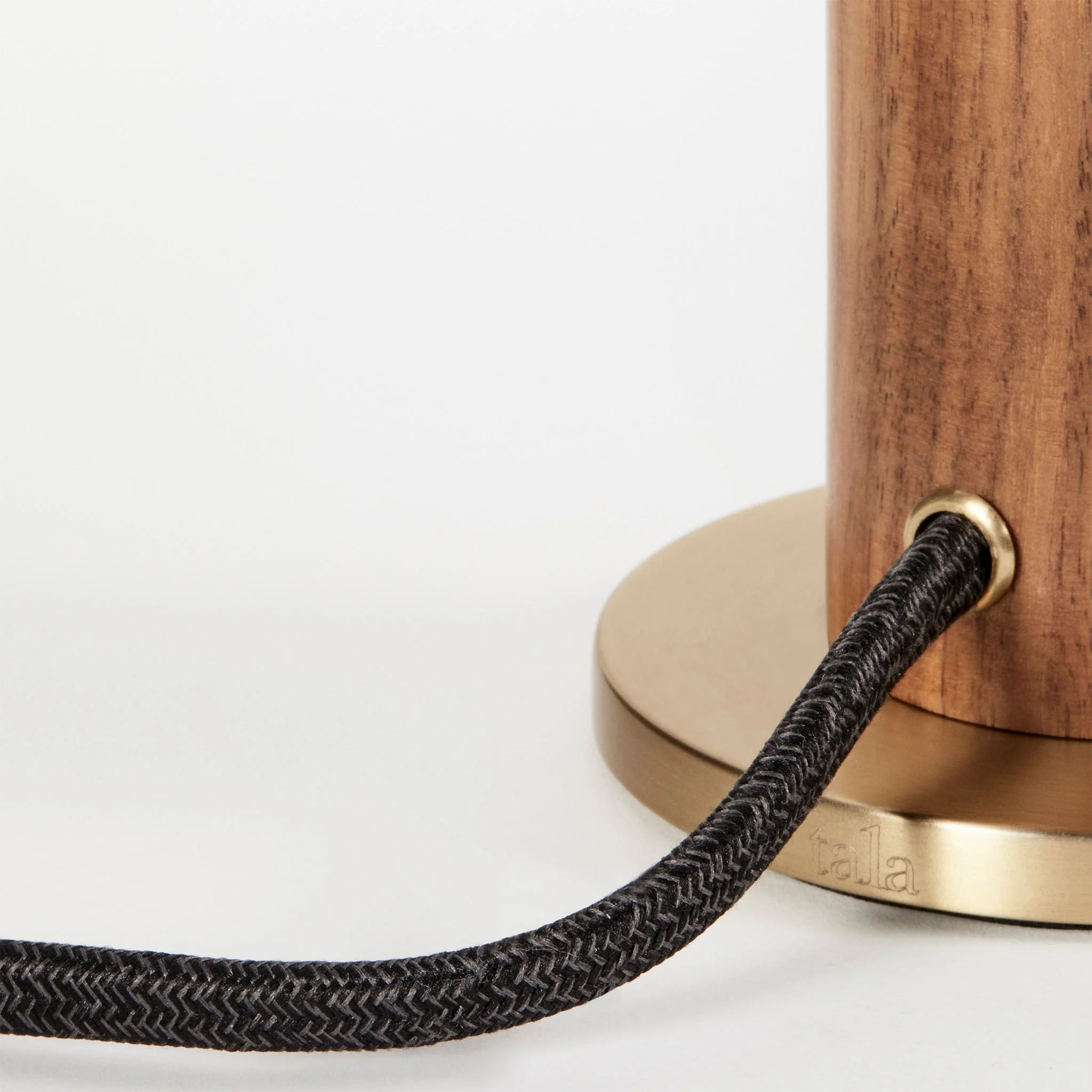 Knuckle Table Lamp in Walnut + Oblo - Image 4