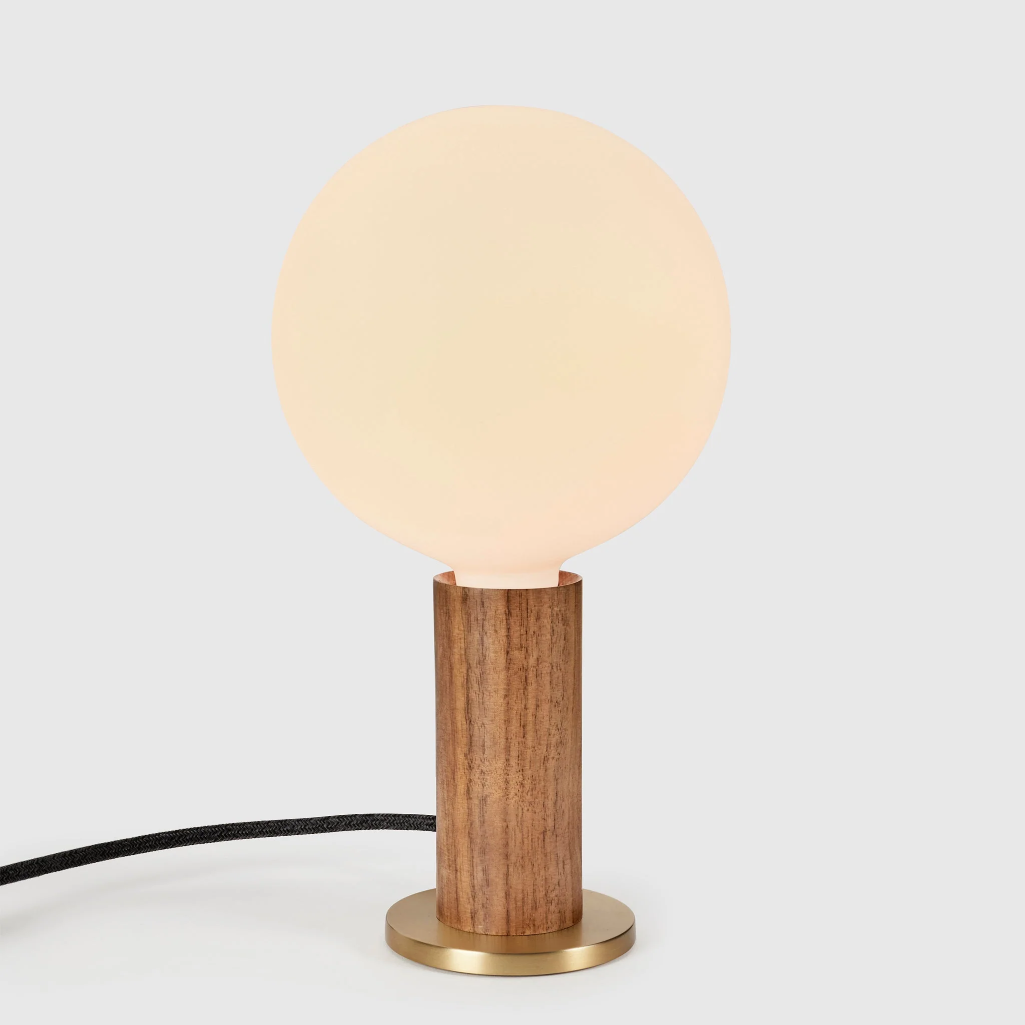Knuckle Table Lamp in Walnut + Sphere IV - Image 4