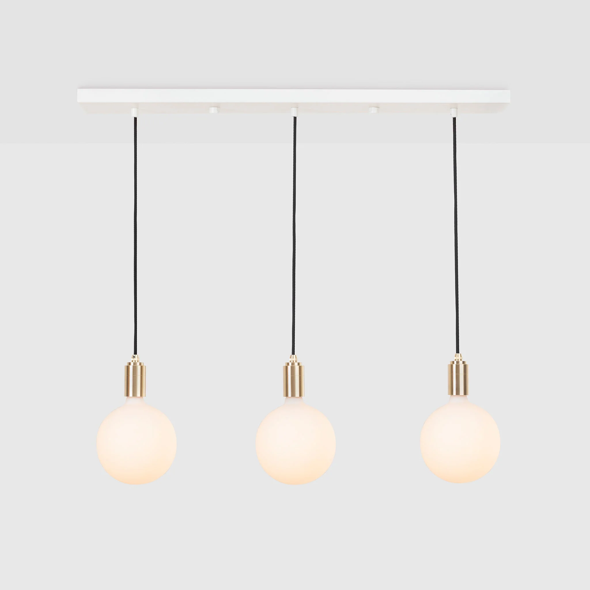 Linear Triple Pendant in Brass - Image 9