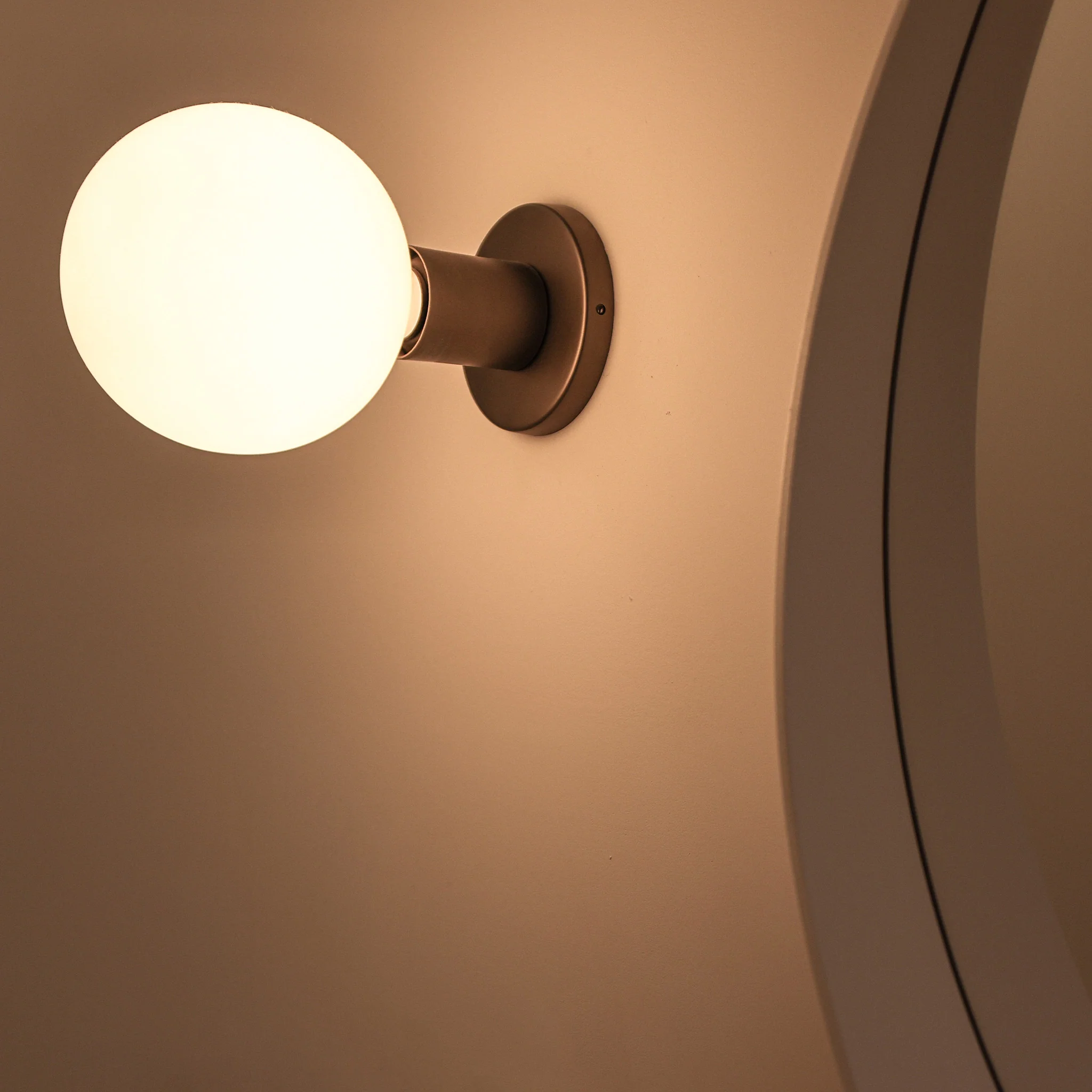 Lochan Wall Light in Graphite + Sphere III - Image 3
