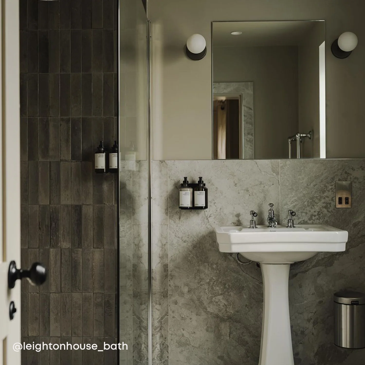 Lochan Wall Light in Graphite + Sphere III - Image 4