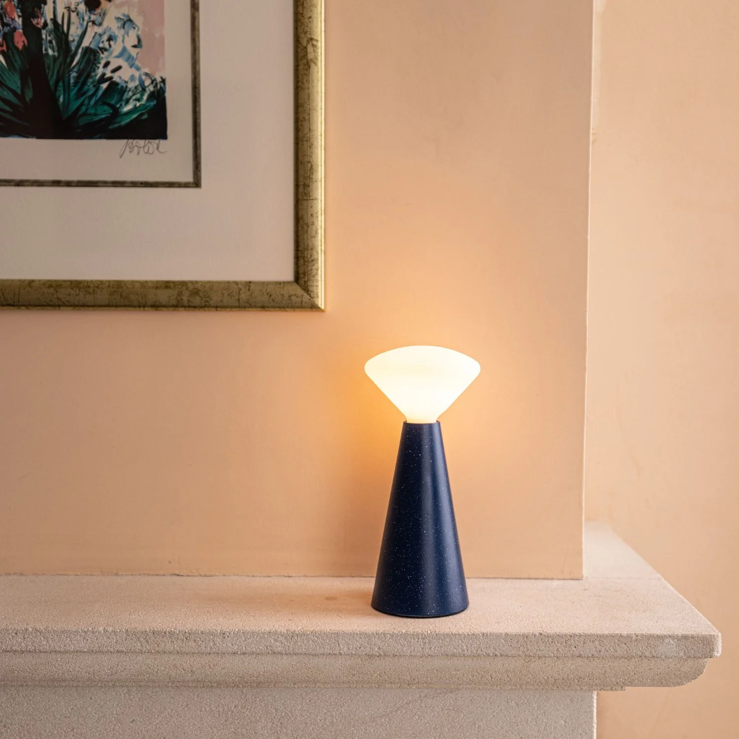 Mantle Portable Lamp in Cobalt Blue - Image 4
