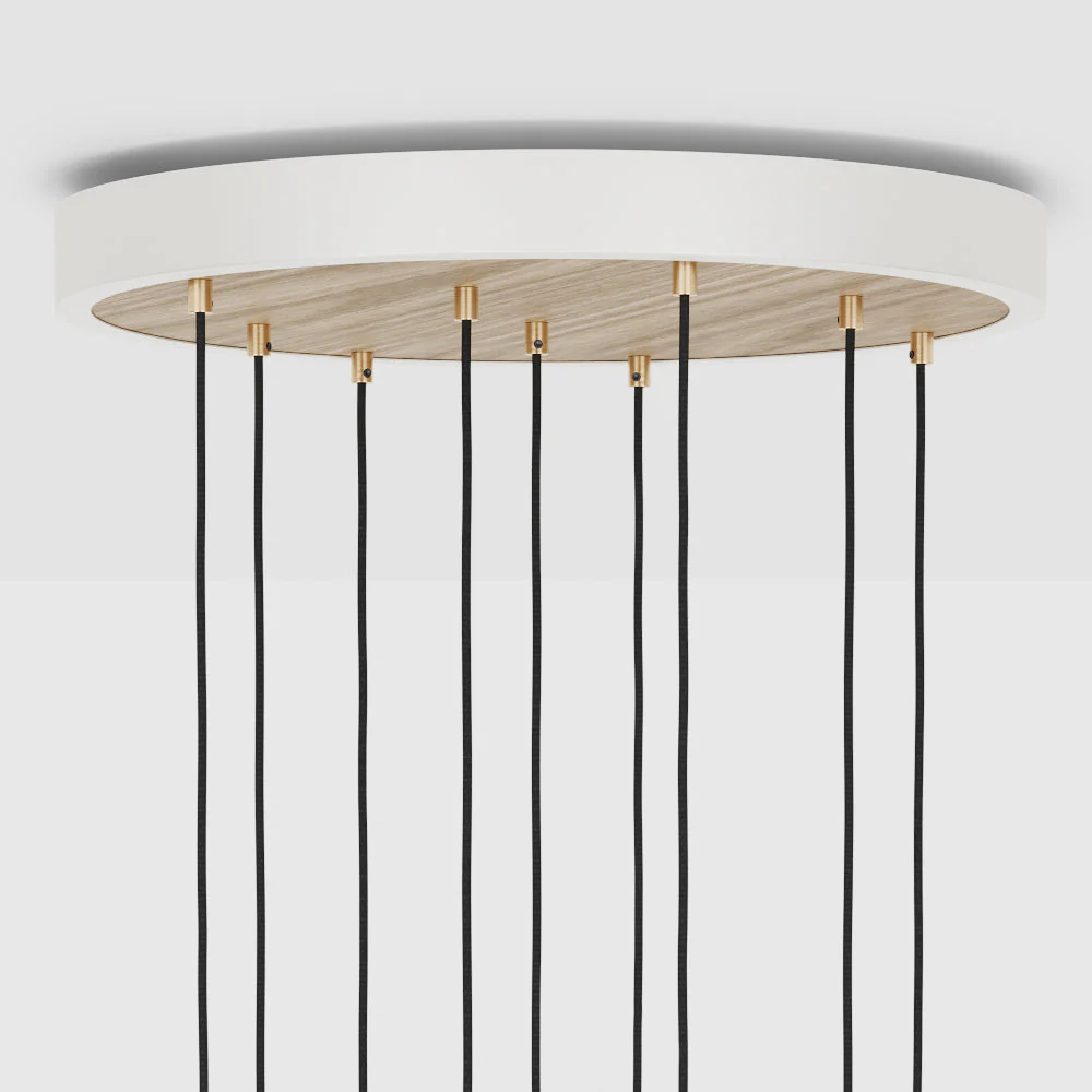 Nine Pendant in Oak + Voronoi II - Image 4