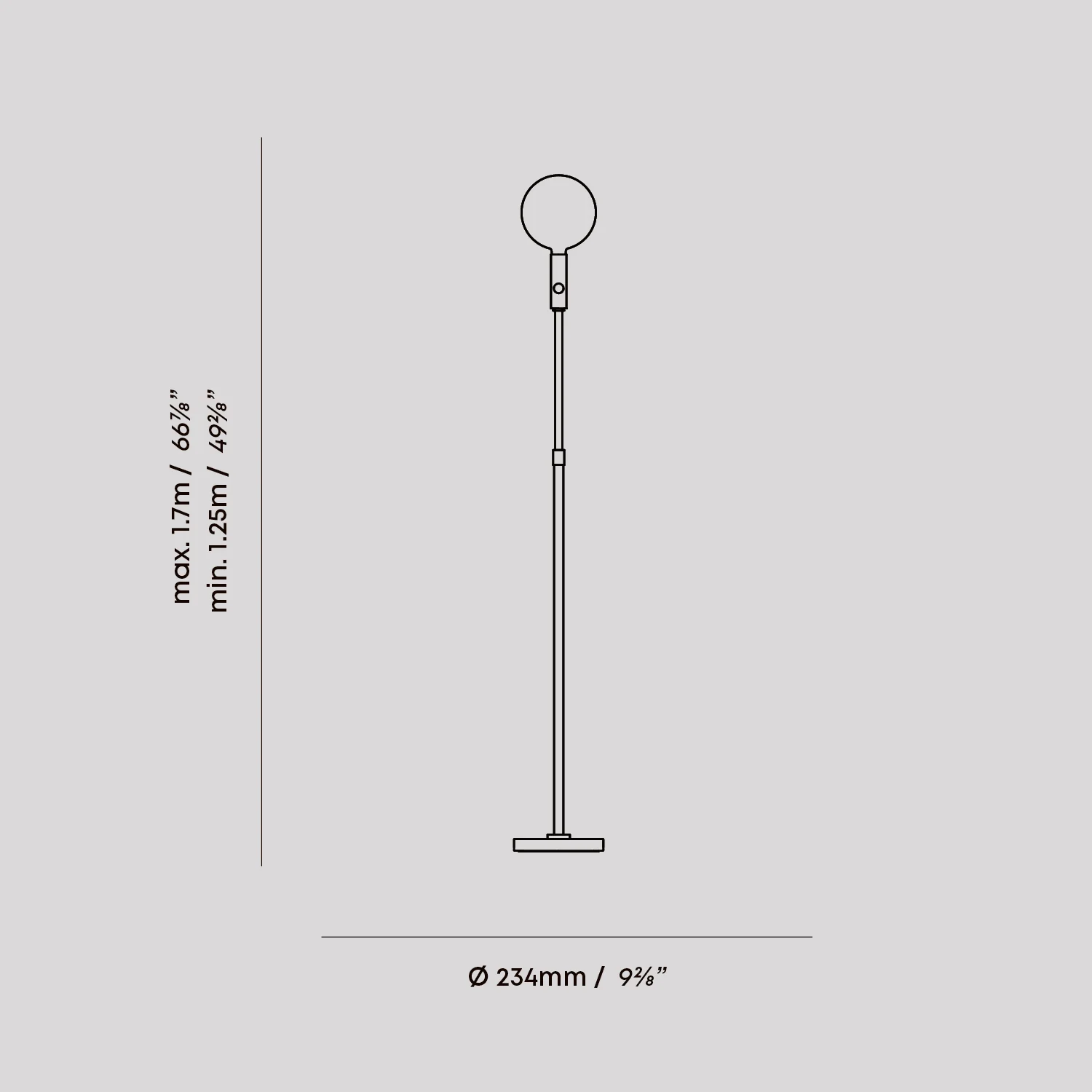 Poise Adjustable Floor Lamp in Brass - Image 6