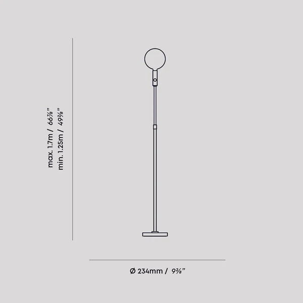 Poise Adjustable Floor Lamp in Graphite - Image 7
