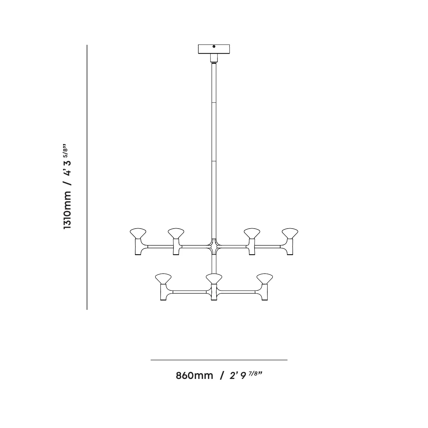 Root Two-Tier Chandelier - Image 11