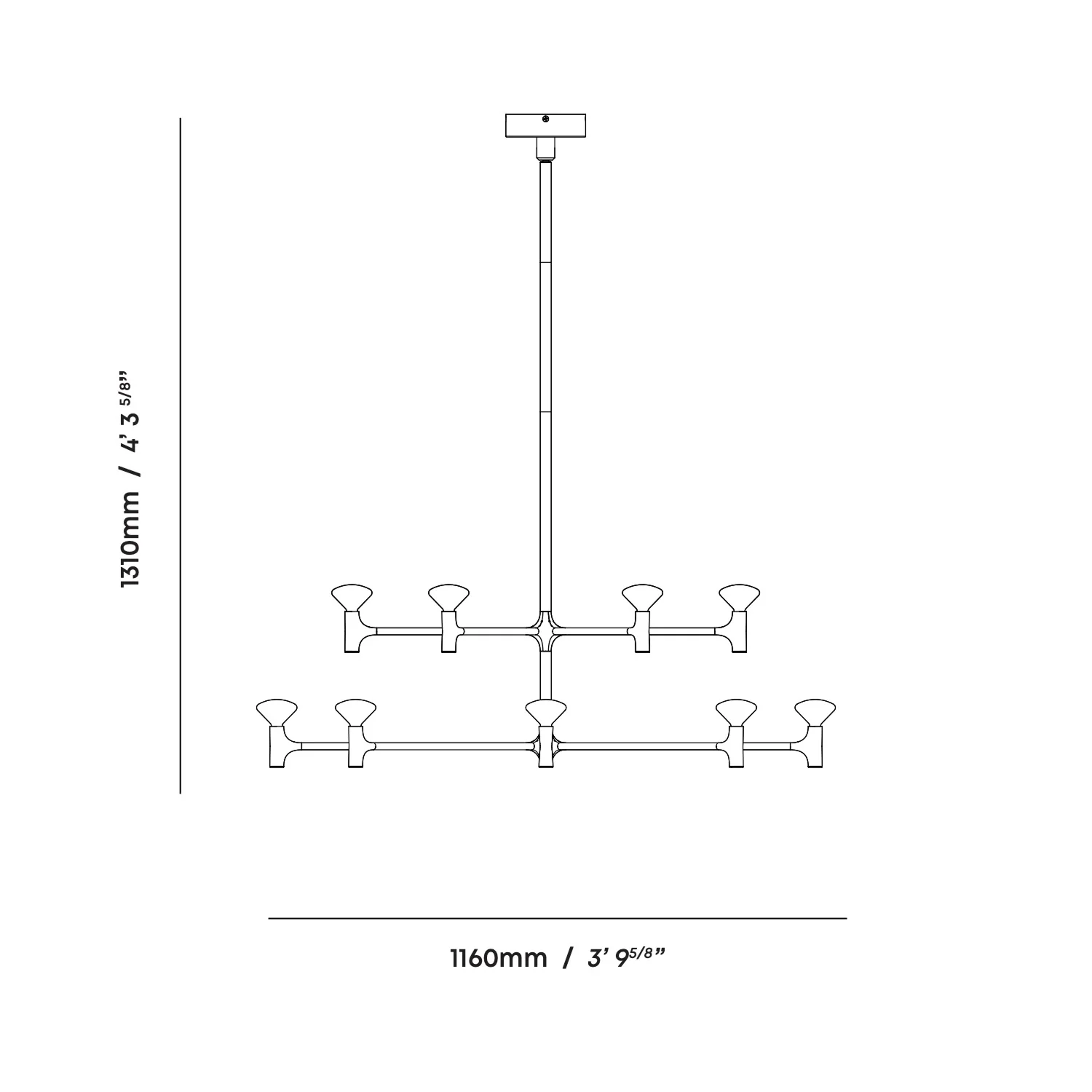 Root Two-Tier Chandelier - Image 12