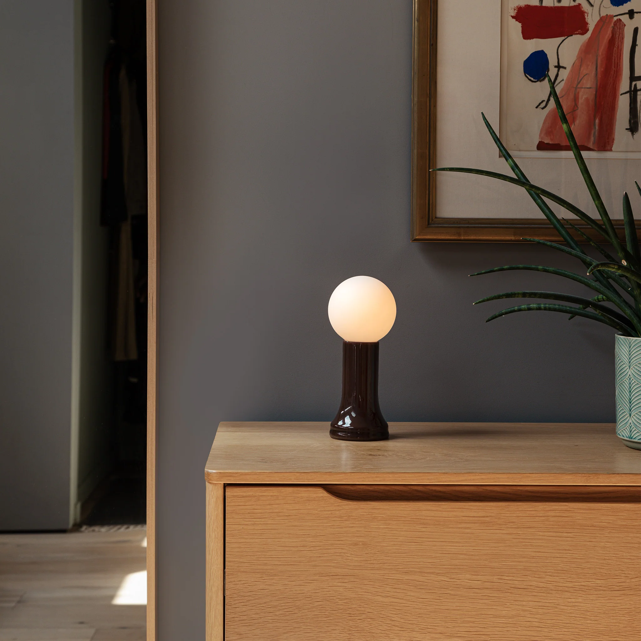 Shore Table Lamp in Bottle Brown - Image 6