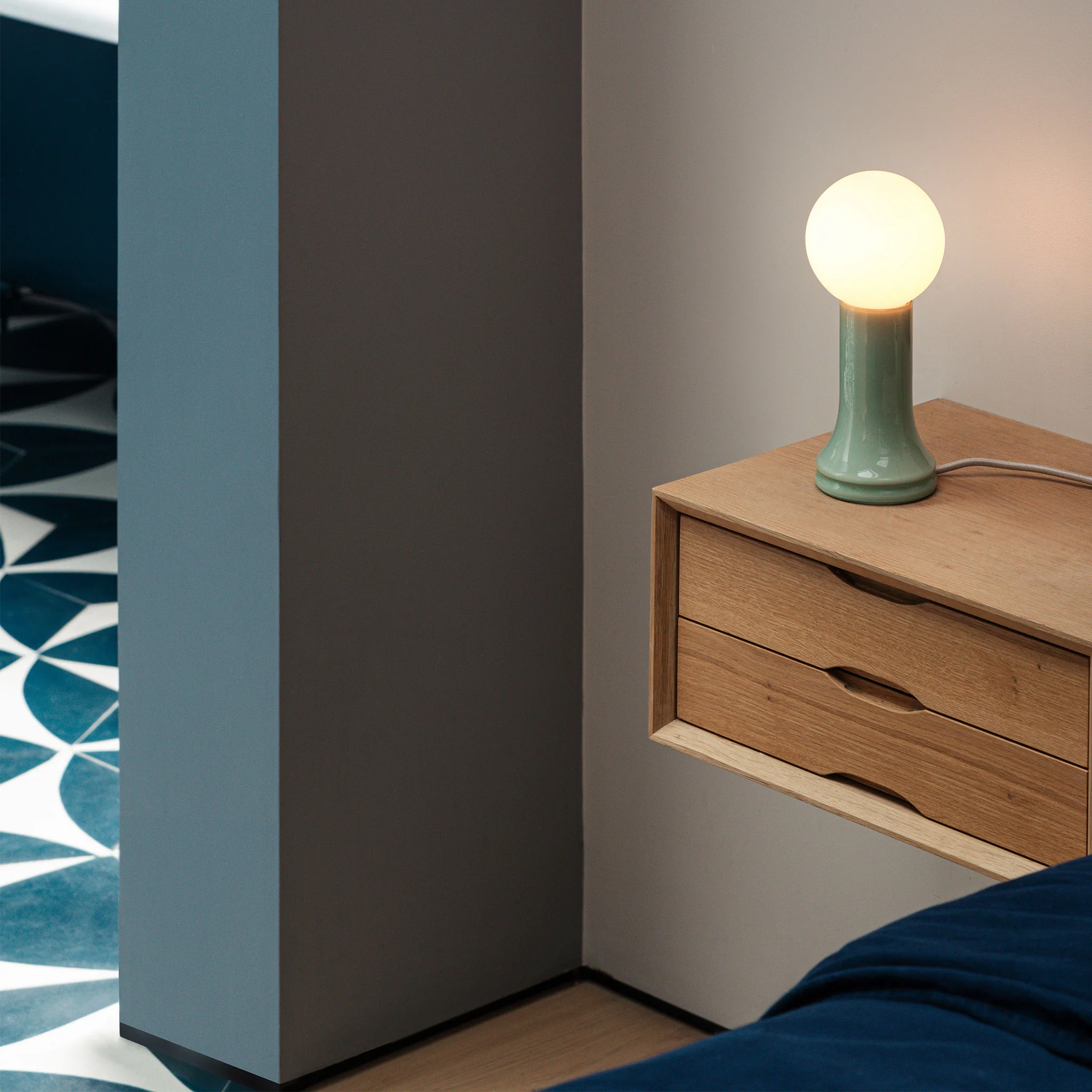 Shore Table Lamp in Sea Green - Image 3