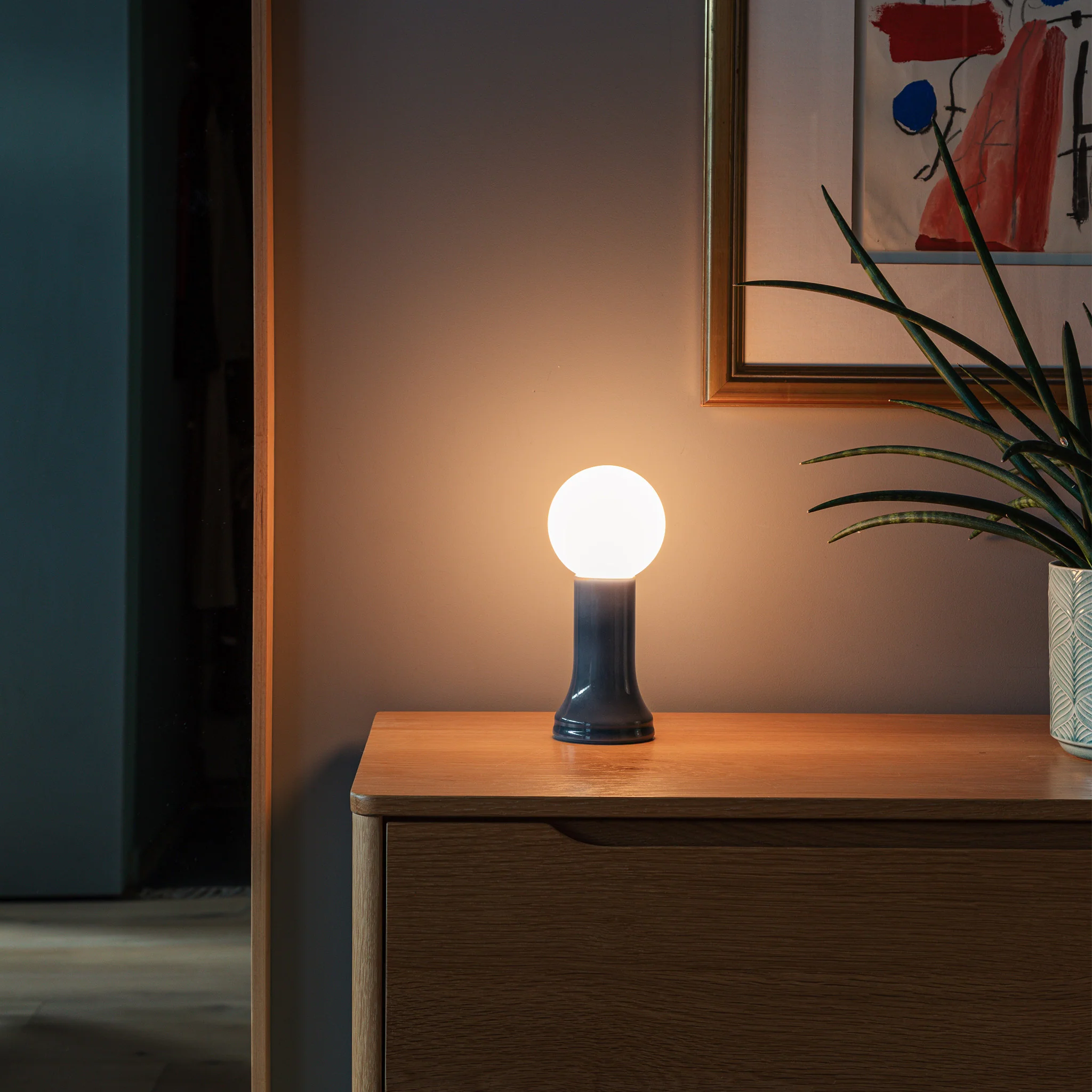 Shore Table Lamp in Smoke Grey - Image 3
