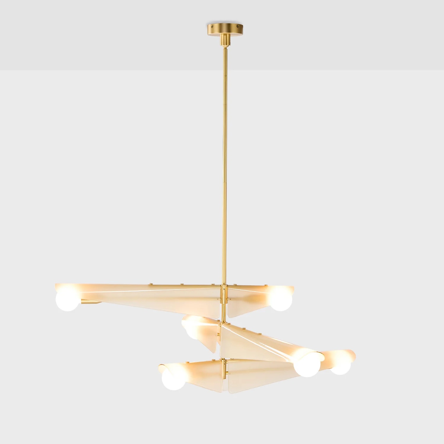 Sycamore Chandelier 3 Tiers in Dusk Pink - Image 3