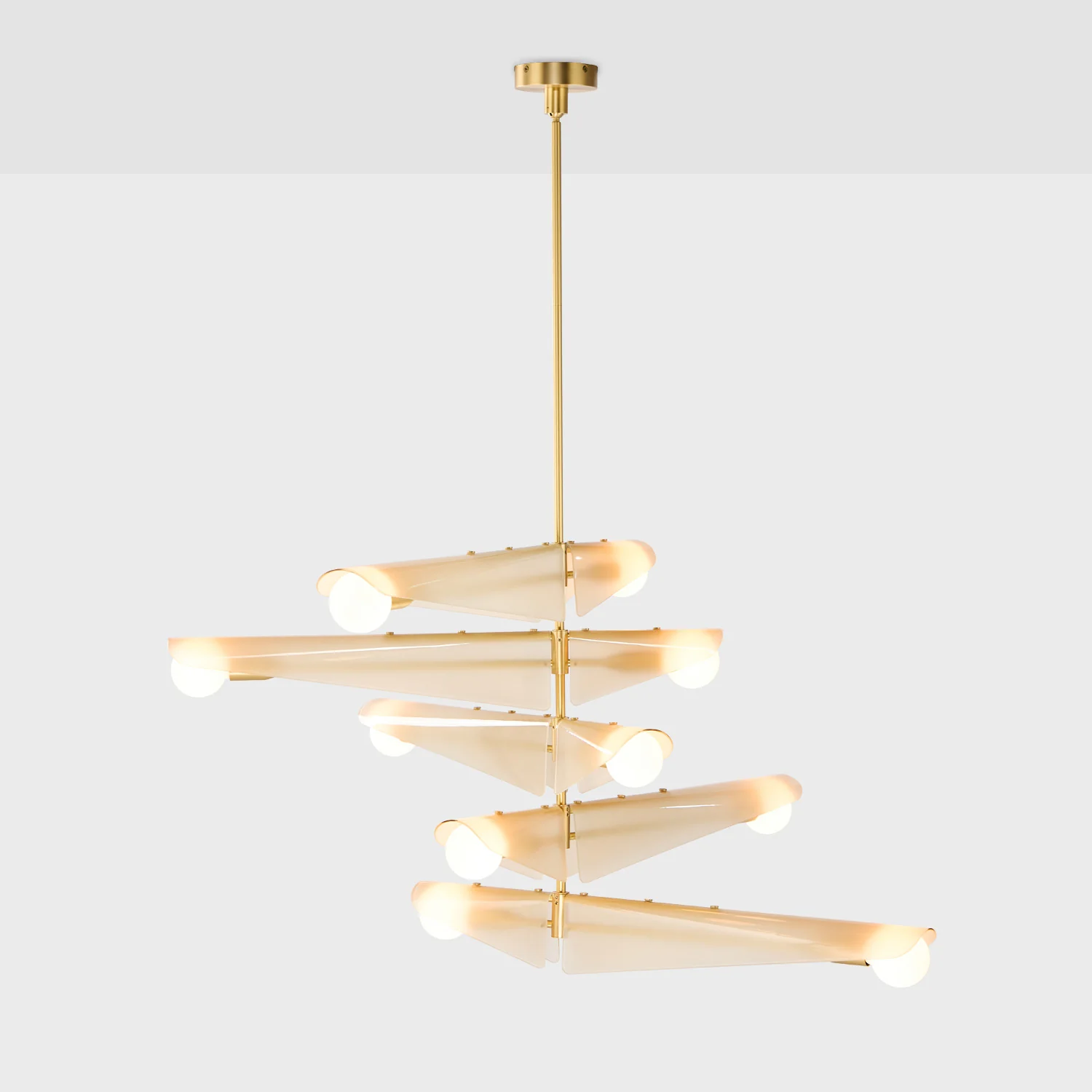 Sycamore Chandelier 5 Tiers in Dusk Pink - Image 5
