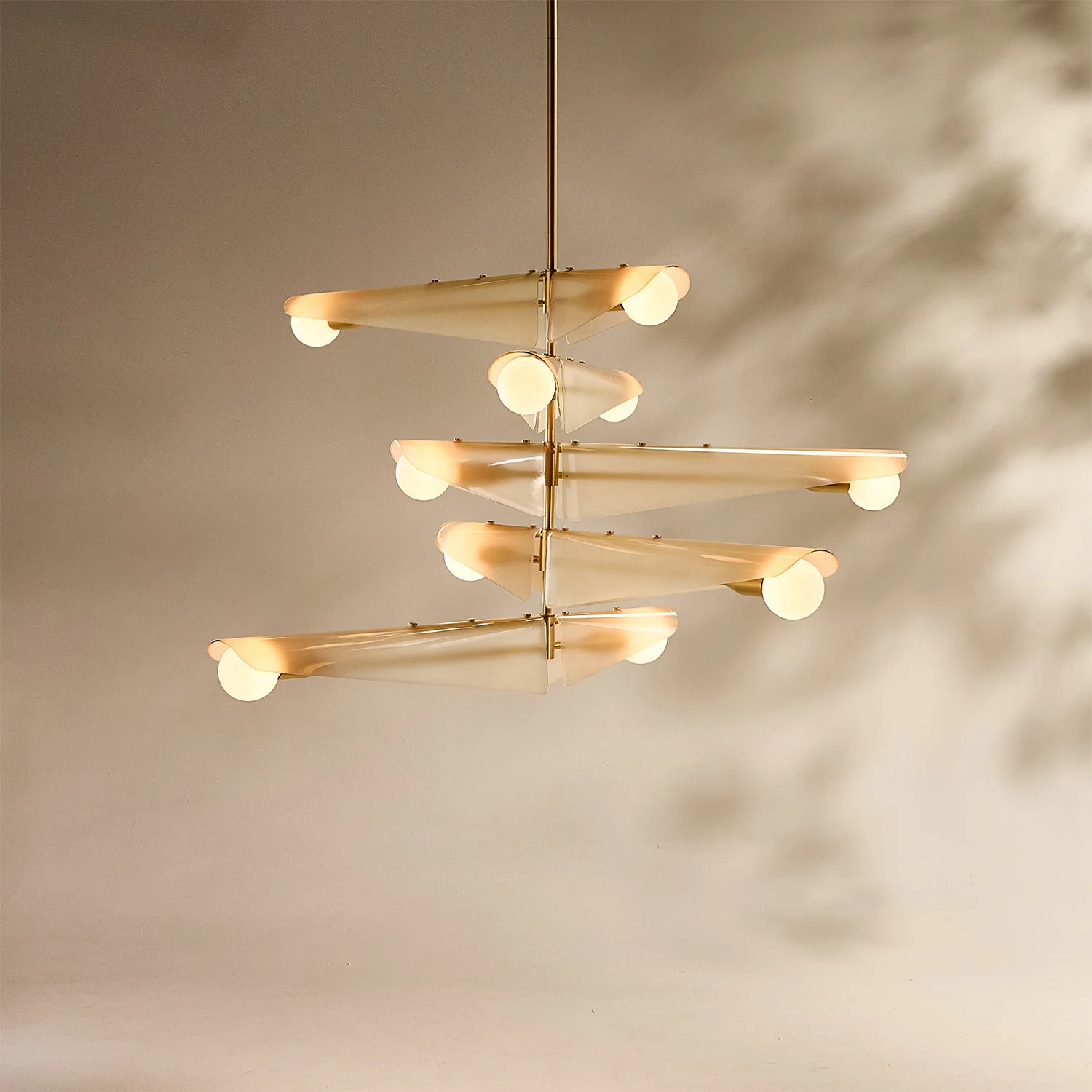 Sycamore Chandelier 5 Tiers in Dusk Pink - Image 9