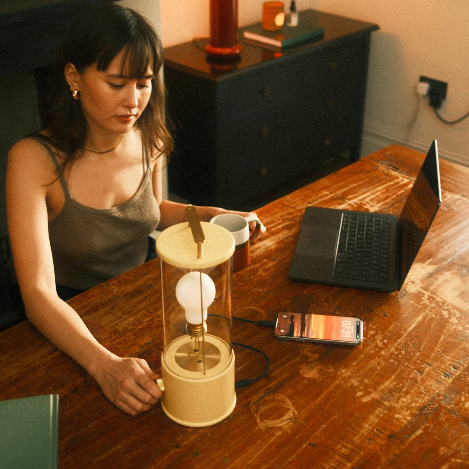 The Muse 2.0 Portable Lamp in Candlenut White - Image 6