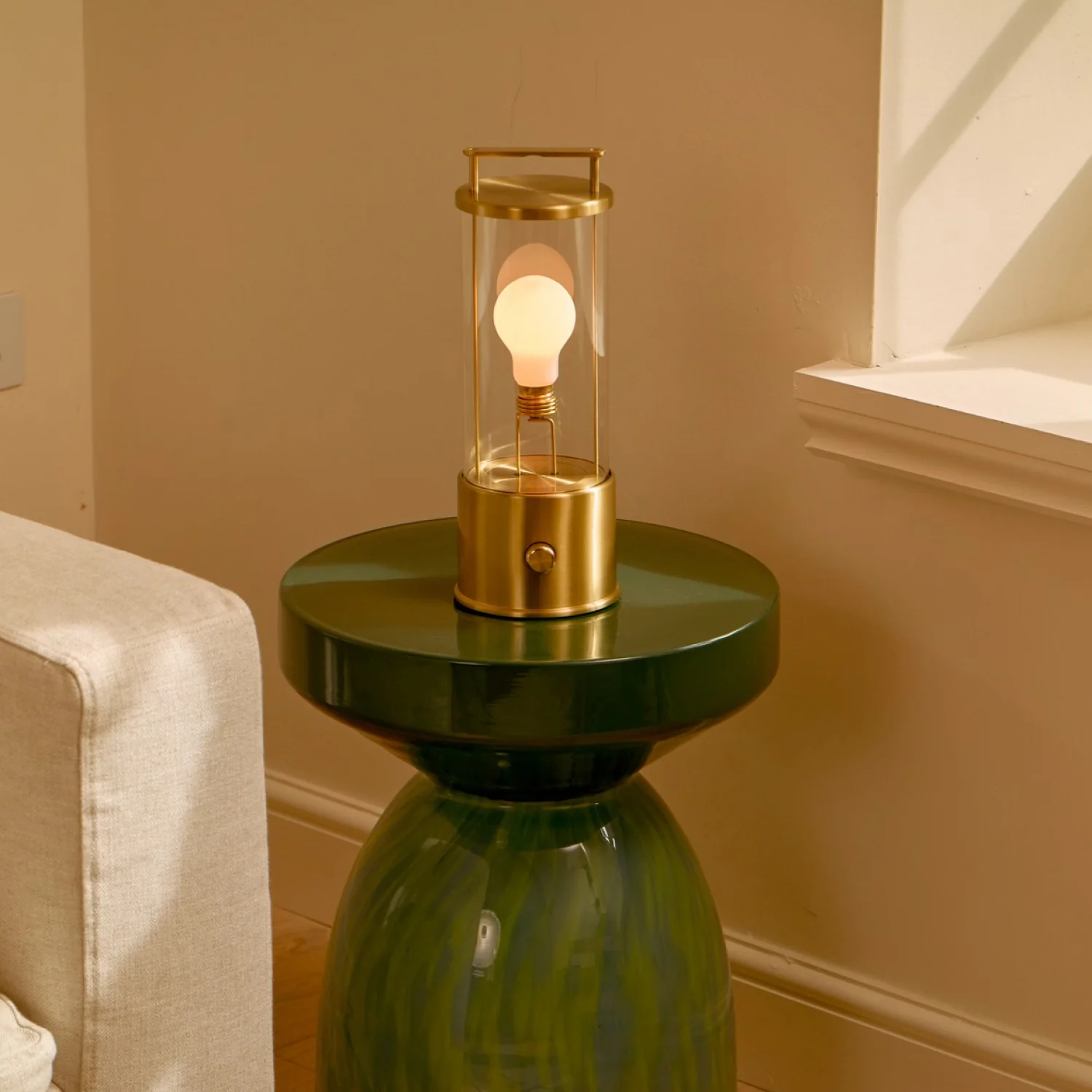 The Muse 2.0 Portable Lamp in Solid Brass - Image 3