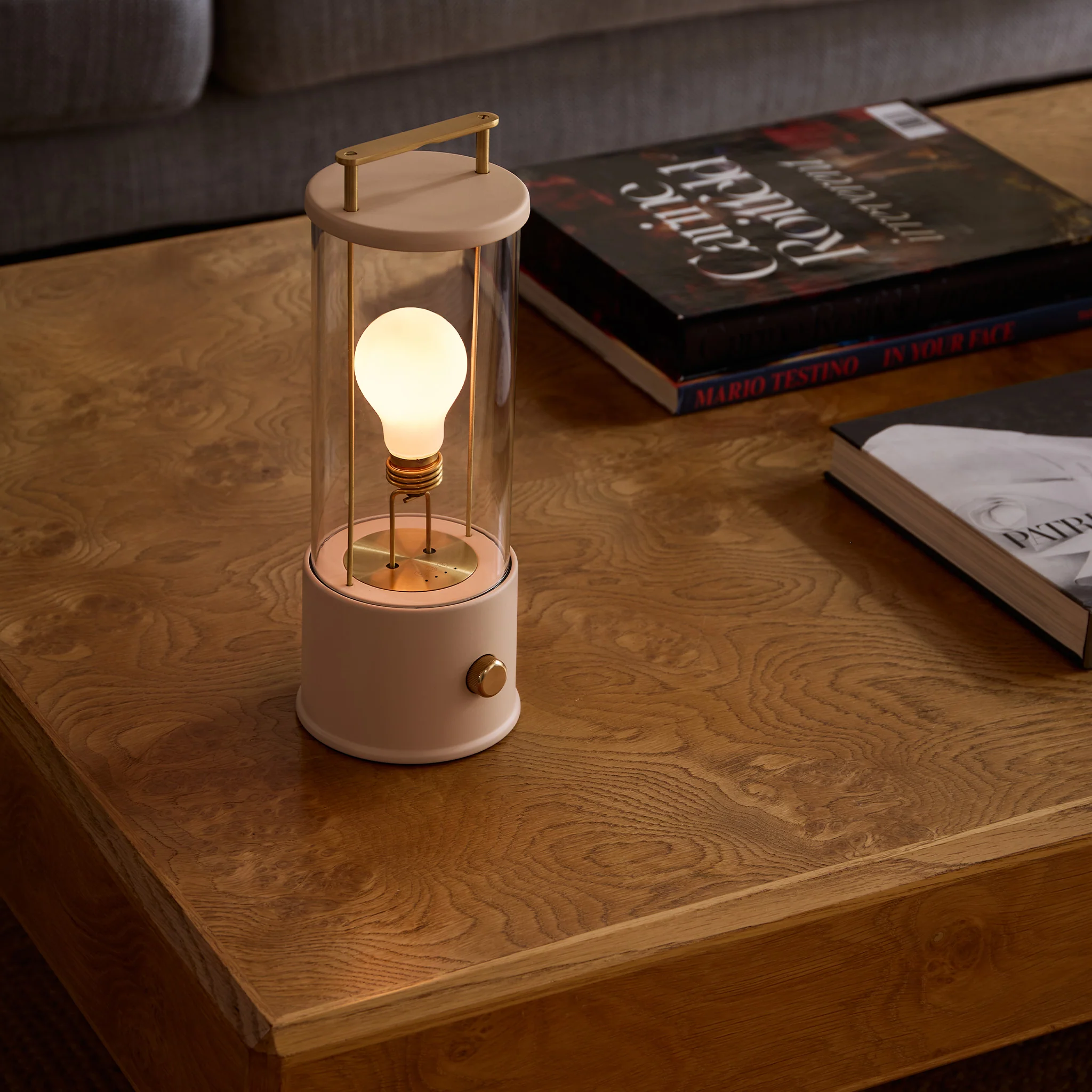 The Muse 1.0 Portable Lamp in Setting Plaster Pink - Image 6