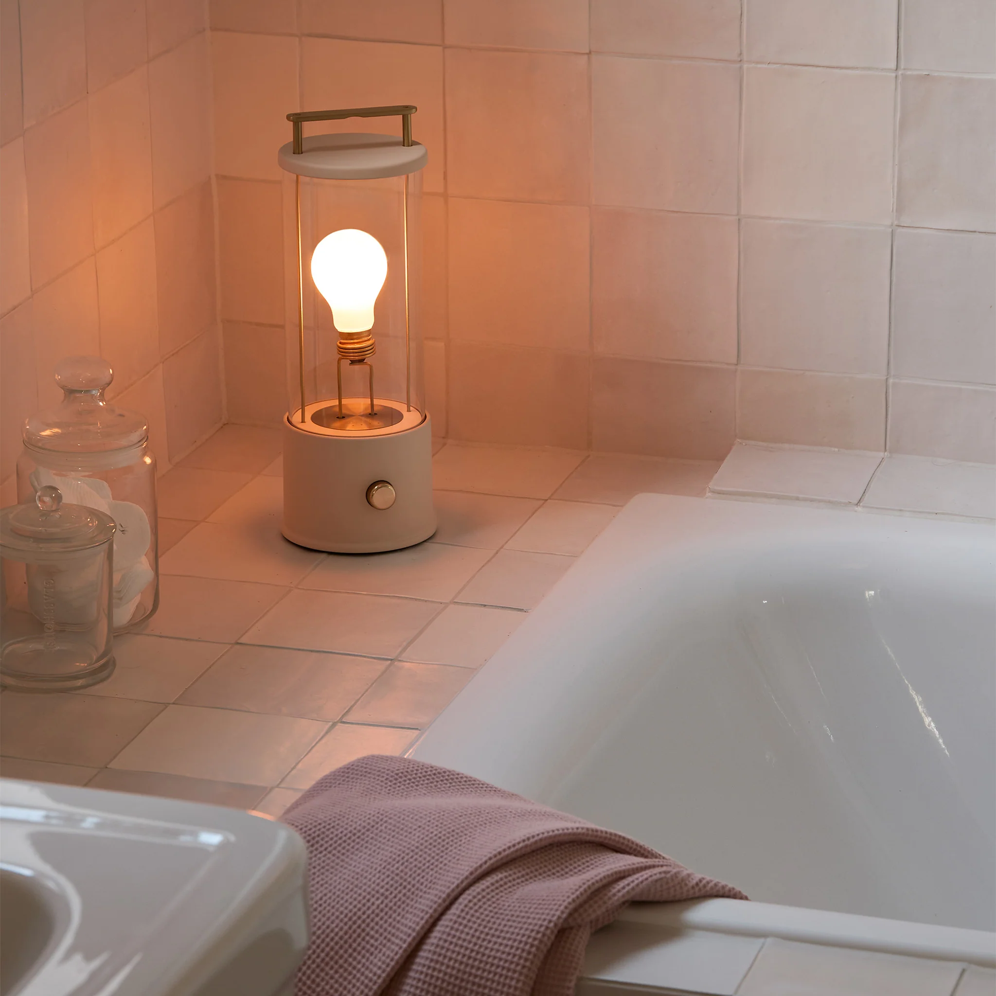 The Muse 1.0 Portable Lamp in Setting Plaster Pink Bundle - Image 7