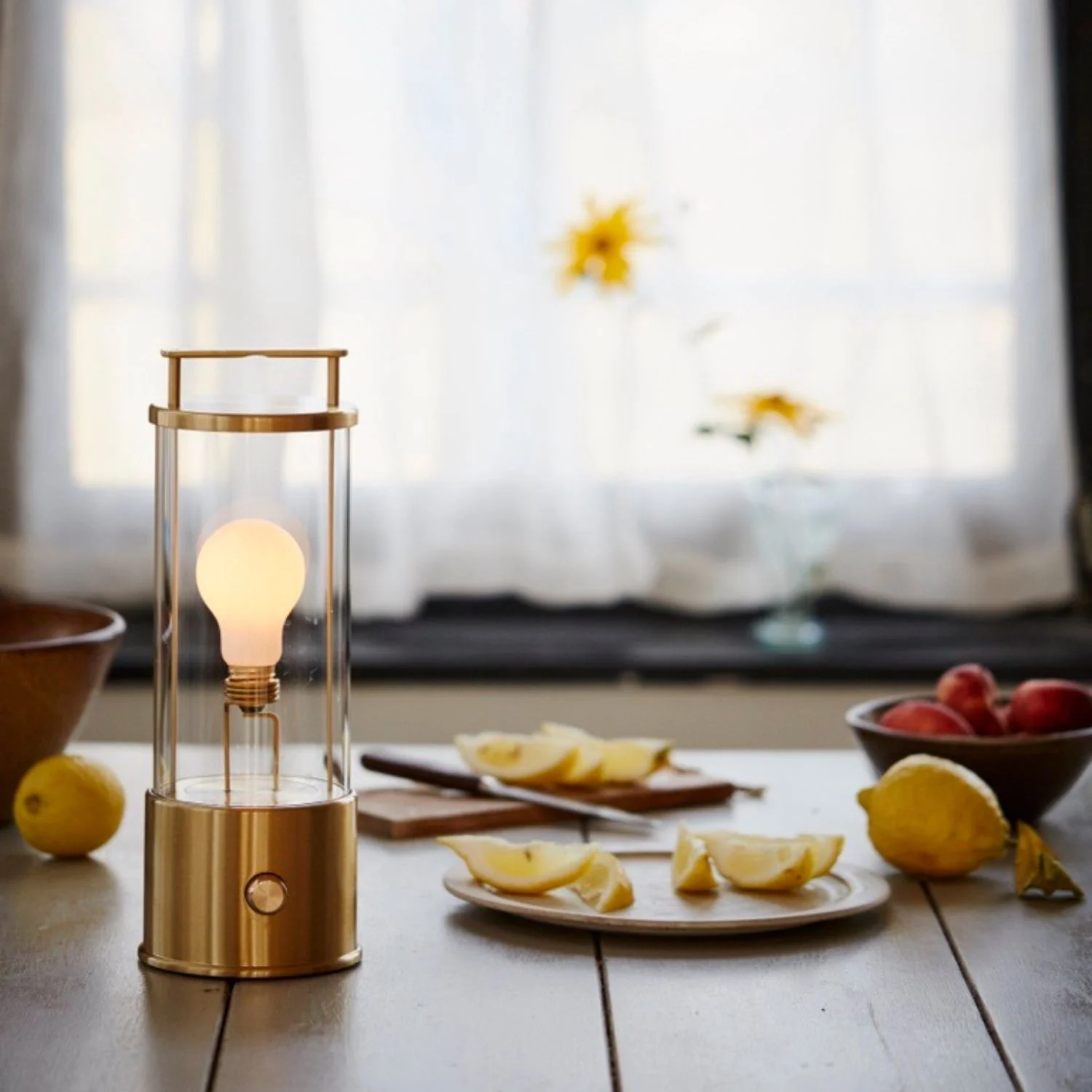 The Muse 1.0 Portable Lamp in Solid Brass - Image 3