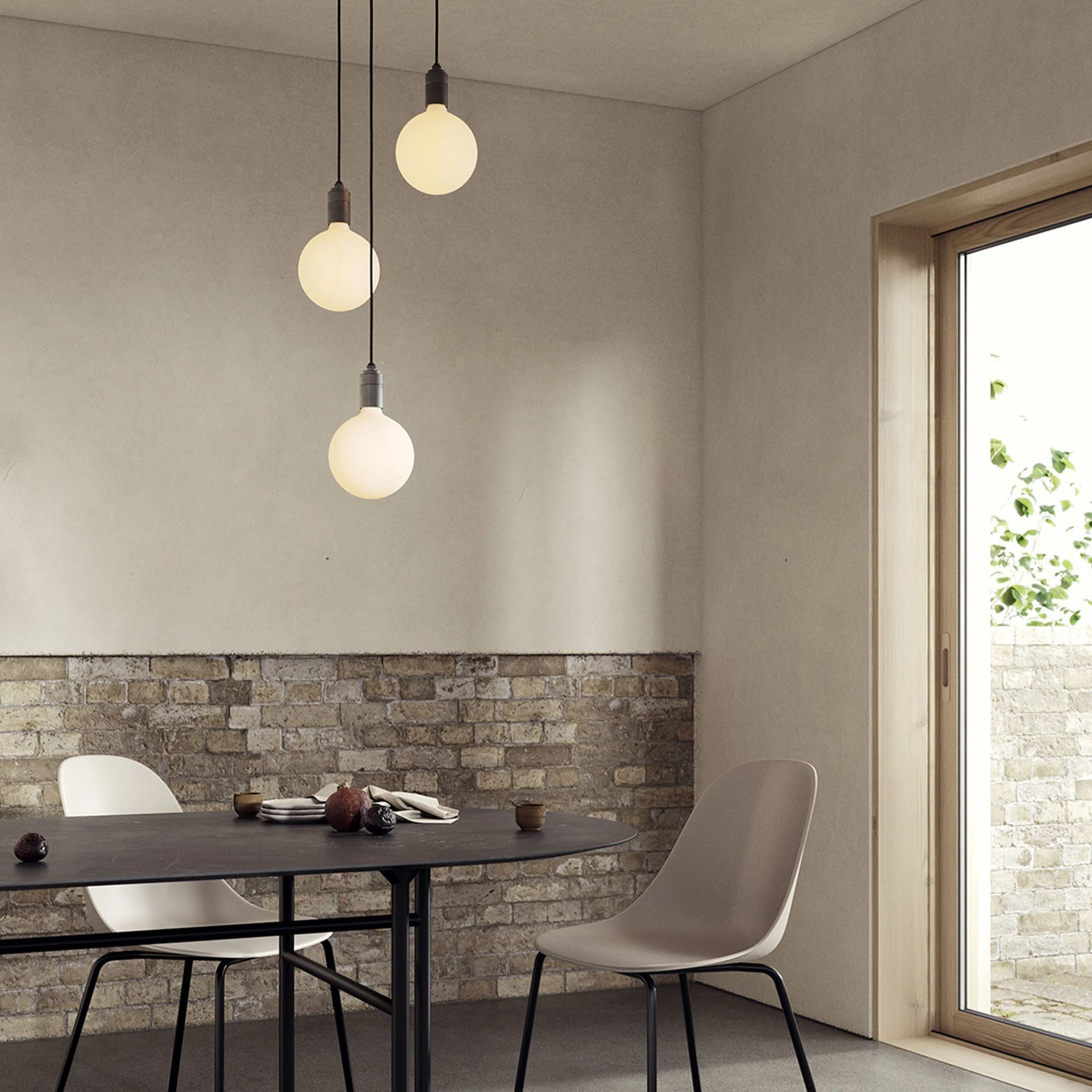Triple Pendant in Graphite + Sphere IV - Image 3