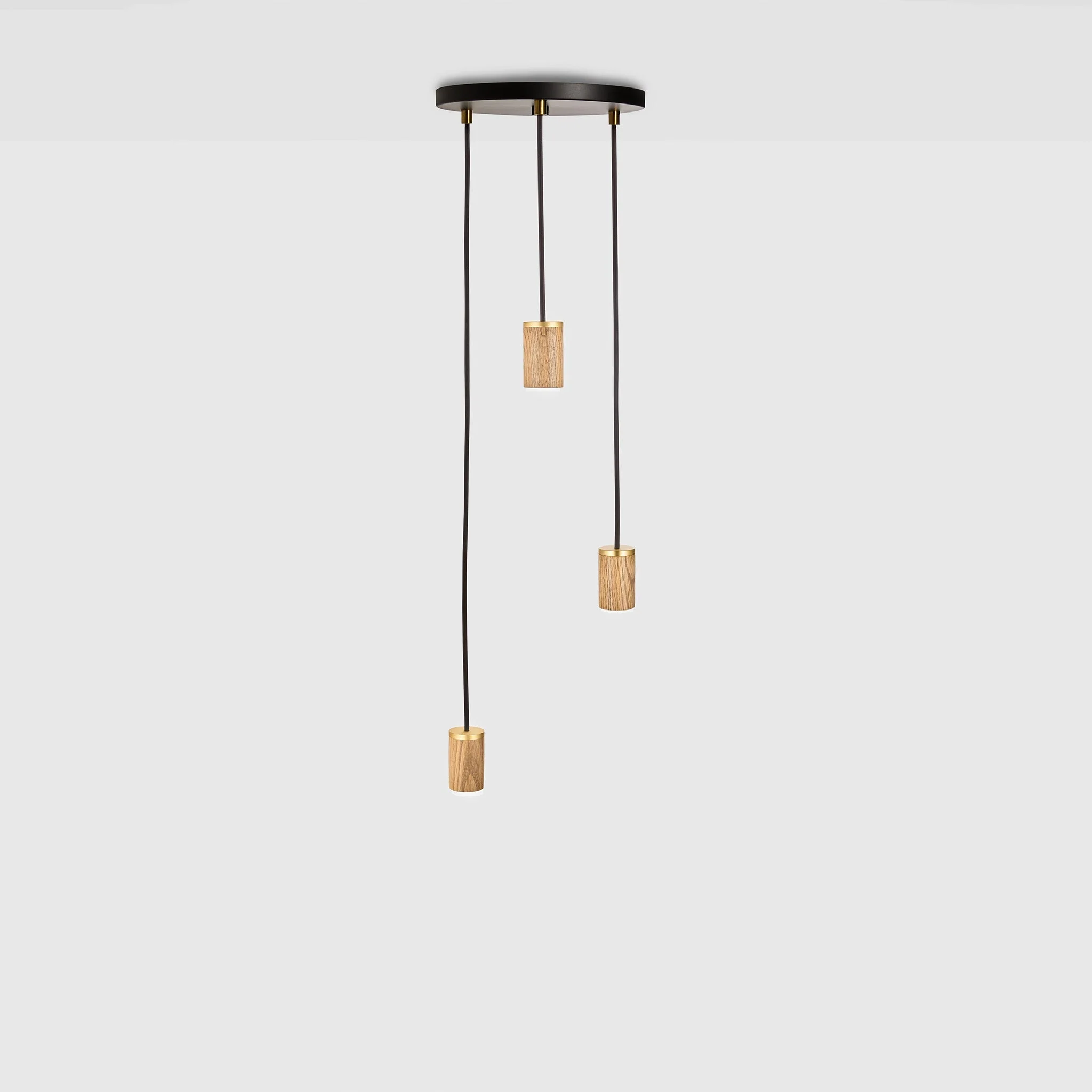 Triple Pendant in Oak - Image 3