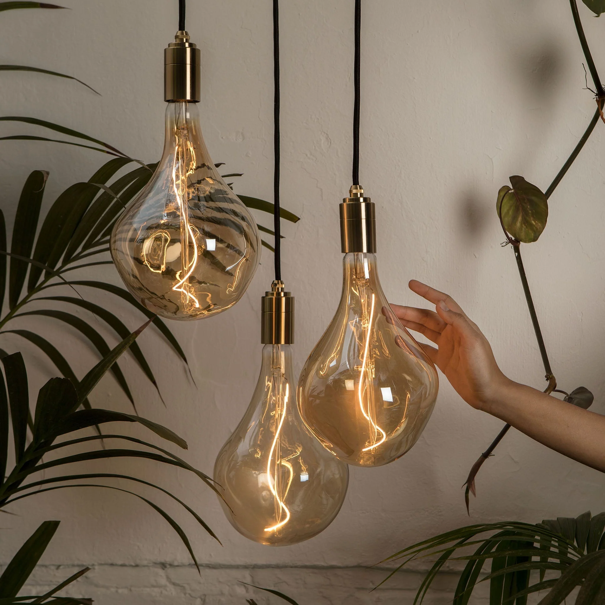 Triple Pendant in Walnut + Voronoi II - Image 4
