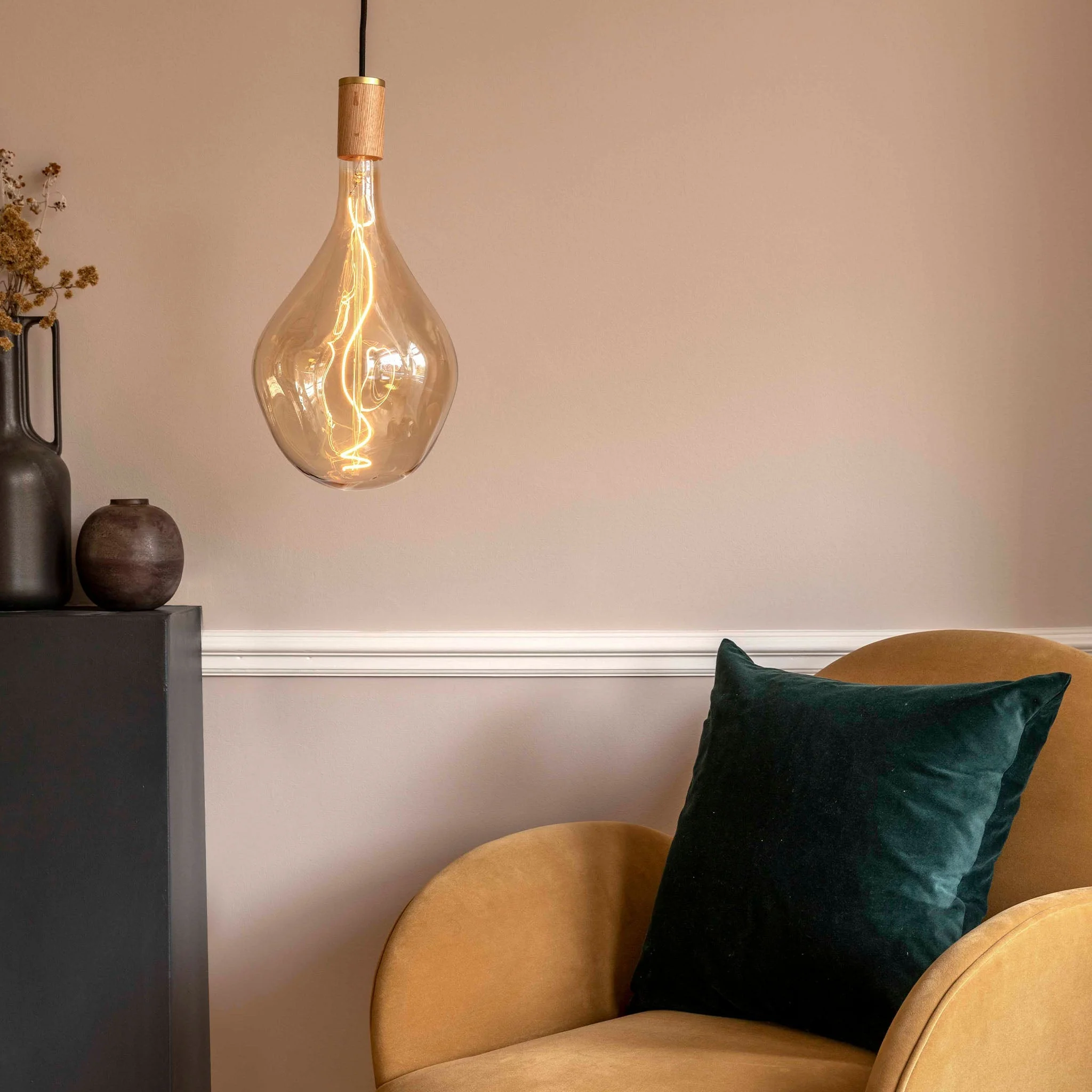 Voronoi III Pendant Light in Oak - Image 2